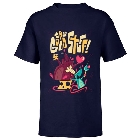 Disney and Pixar’s Ratatouille Remy Emile The Good Stuff - Short Sleeve T-Shirt for Kids - Customized-Navy