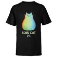 thumbnail image 1 of Disney and Pixar's Soul Cat T-Shirt - Short Sleeve T-Shirt for Kids - Customized-Black, 1 of 5