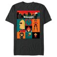 thumbnail image 1 of Disney and Pixar's The Incredibles Color Block - Short Sleeve Blended T-Shirt for Adults – Customized-Dark Heather, 1 of 5