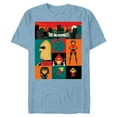 thumbnail image 1 of Disney and Pixar's The Incredibles Color Block - Short Sleeve Blended T-Shirt for Adults – Customized-Ocean Blue, 1 of 5