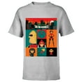 thumbnail image 1 of Disney and Pixar's The Incredibles Color Block - Short Sleeve T-Shirt for Kids – Customized-Athletic Heather, 1 of 5
