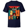 thumbnail image 1 of Disney and Pixar's The Incredibles Color Block - Short Sleeve T-Shirt for Kids – Customized-Navy, 1 of 5