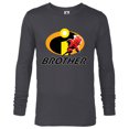 thumbnail image 1 of Disney and Pixar’s The Incredibles Dash Brother Family - Long Sleeve T-Shirt for Men - Customized-Charcoal Heather, 1 of 5