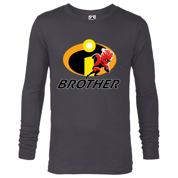 Disney and Pixar’s The Incredibles Dash Brother Family - Long Sleeve T-Shirt for Men - Customized-Charcoal Heather