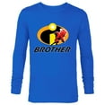 thumbnail image 1 of Disney and Pixar’s The Incredibles Dash Brother Family - Long Sleeve T-Shirt for Men - Customized-Navy, 1 of 5