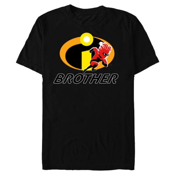 Disney and Pixar’s The Incredibles Dash Brother Family - Short Sleeve Blended T-Shirt for Adults - Customized-Black