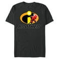 thumbnail image 1 of Disney and Pixar’s The Incredibles Dash Brother Family - Short Sleeve Blended T-Shirt for Adults - Customized-Dark Heather, 1 of 5