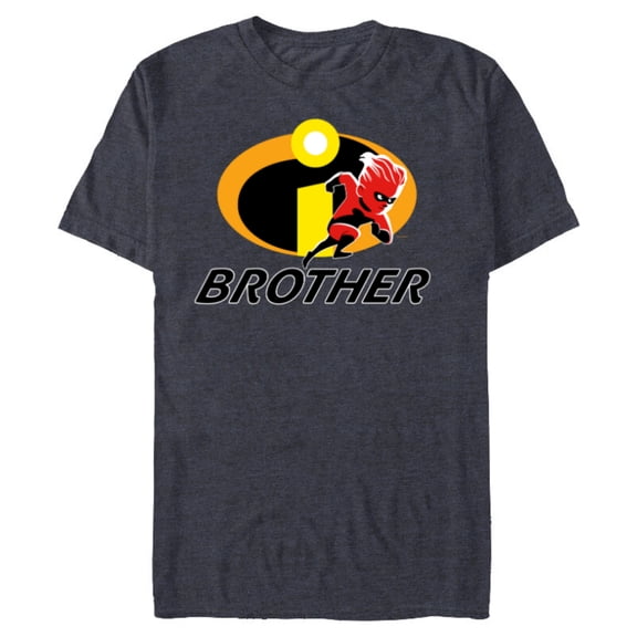 Disney and Pixar’s The Incredibles Dash Brother Family - Short Sleeve Blended T-Shirt for Adults - Customized-Navy Heather