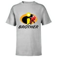 thumbnail image 1 of Disney and Pixar’s The Incredibles Dash Brother Family - Short Sleeve T-Shirt for Kids - Customized-Athletic Heather, 1 of 5