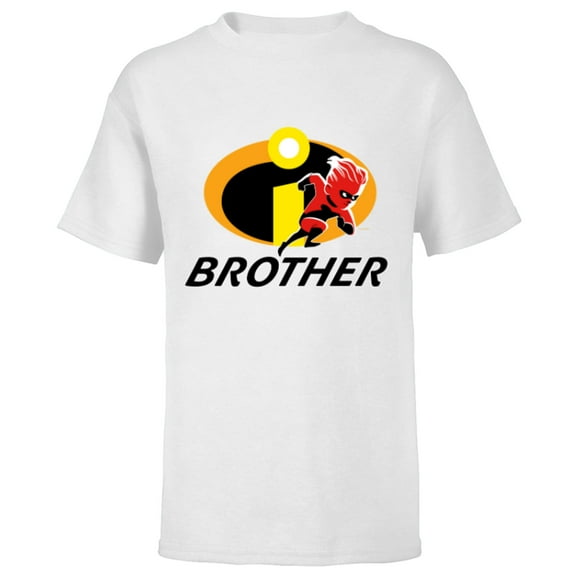 Disney and Pixar’s The Incredibles Dash Brother Family - Short Sleeve T-Shirt for Kids - Customized-White