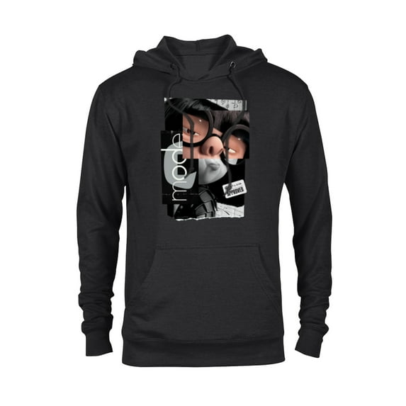 Disney and Pixar’s The Incredibles Edna Mode Fashion Logo - Pullover Hoodie for Adults - Customized-Black