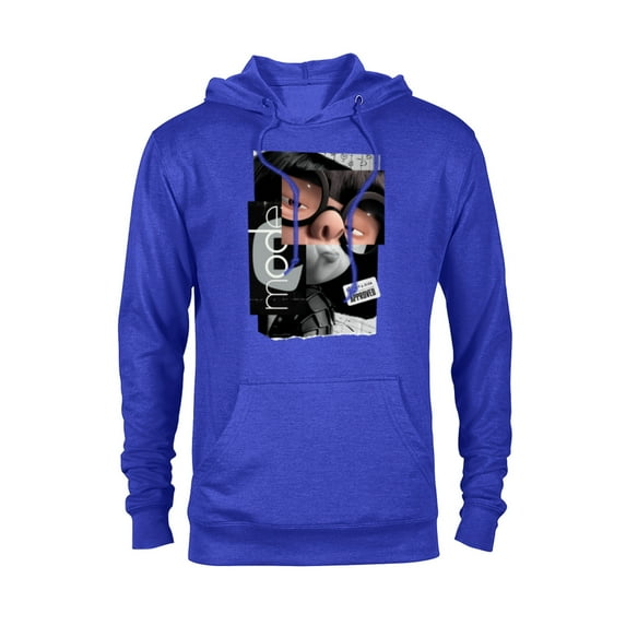 Disney and Pixar’s The Incredibles Edna Mode Fashion Logo - Pullover Hoodie for Adults - Customized-Royal