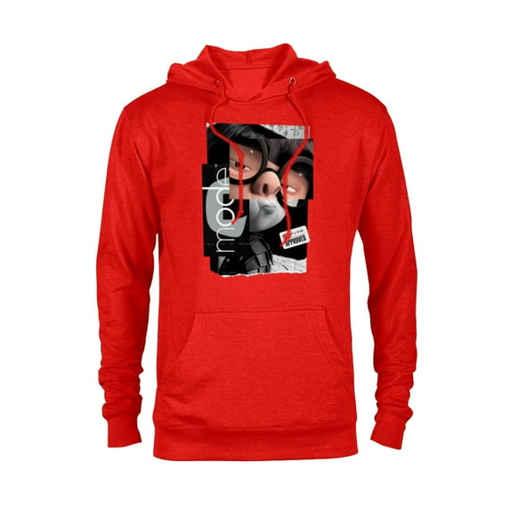 Disney and Pixar’s The Incredibles Edna Mode Fashion Logo - Pullover Hoodie for Adults - Customized-Red