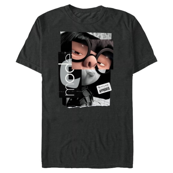 Disney and Pixar’s The Incredibles Edna Mode Fashion Logo - Short Sleeve Blended T-Shirt for Adults - Customized-Dark Heather