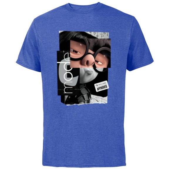Disney and Pixar’s The Incredibles Edna Mode Fashion Logo - Short Sleeve Cotton T-Shirt for Adults - Customized-Royal Heather