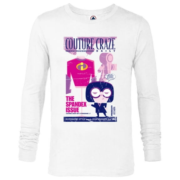 Disney and Pixar’s The Incredibles Edna Mode Magazine Cover Standard - Long Sleeve T-Shirt for Men – Customized-White