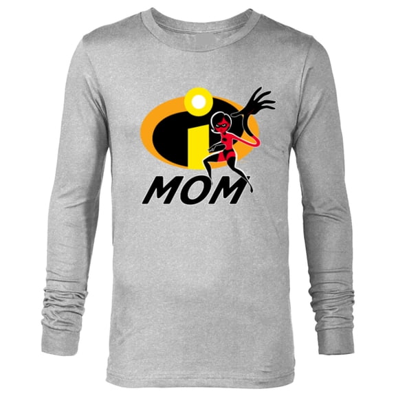 Disney and Pixar’s The Incredibles Elastigirl Mom Family - Long Sleeve T-Shirt for Men - Customized-Athletic Heather