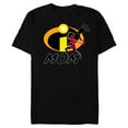 thumbnail image 1 of Disney and Pixar’s The Incredibles Elastigirl Mom Family - Short Sleeve Blended T-Shirt for Adults - Customized-Black, 1 of 5
