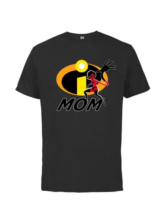 Disney and Pixar’s The Incredibles Elastigirl Mom Family - Short Sleeve Cotton T-Shirt for Adults - Customized-Black