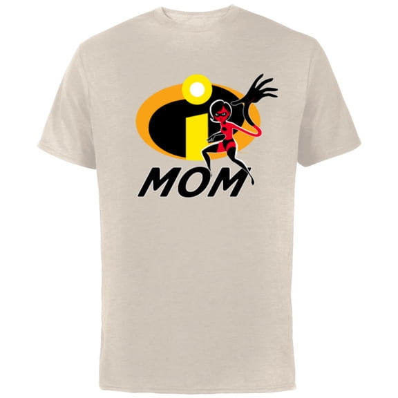 Disney and Pixar’s The Incredibles Elastigirl Mom Family - Short Sleeve Cotton T-Shirt for Adults - Customized-Natural