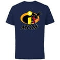 thumbnail image 1 of Disney and Pixar’s The Incredibles Elastigirl Mom Family - Short Sleeve Cotton T-Shirt for Adults - Customized-Navy, 1 of 5