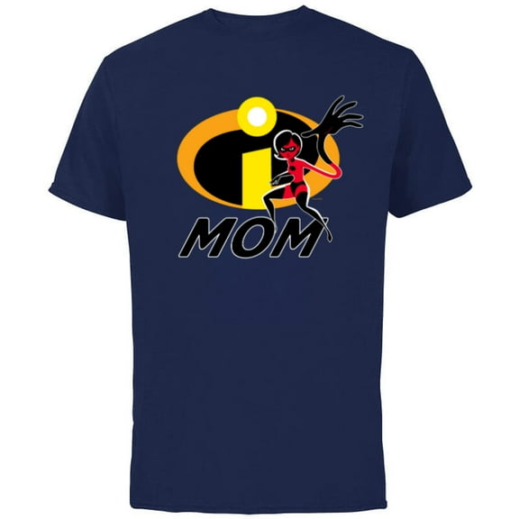 Disney and Pixar’s The Incredibles Elastigirl Mom Family - Short Sleeve Cotton T-Shirt for Adults - Customized-Navy