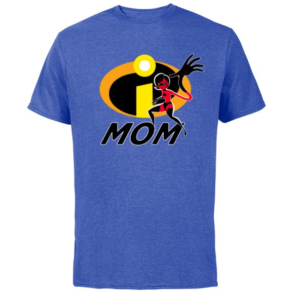 Disney and Pixar’s The Incredibles Elastigirl Mom Family - Short Sleeve Cotton T-Shirt for Adults - Customized-Royal Heather