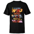 thumbnail image 1 of Disney and Pixar’s The Incredibles Family Vacation Trip - Short Sleeve T-Shirt for Kids - Customized-Black, 1 of 5