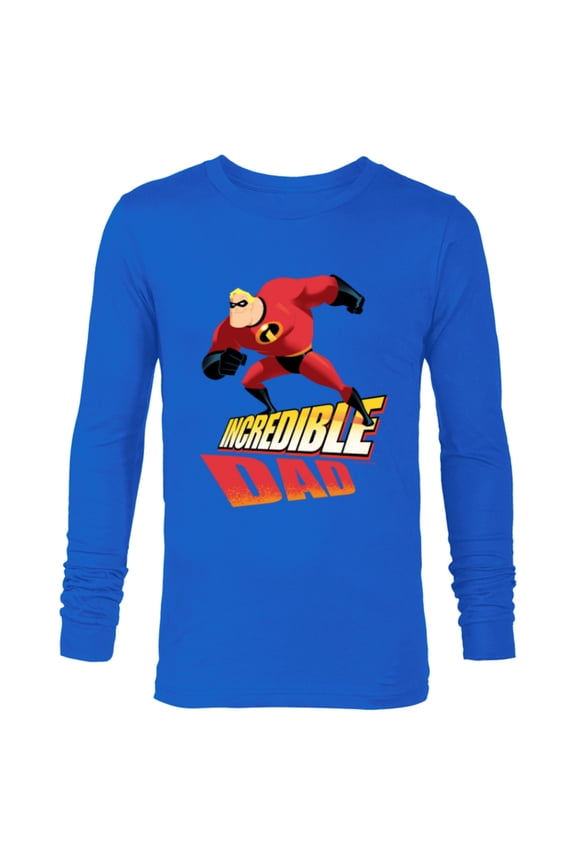 Disney and Pixar’s The Incredibles Incredible Dad - Long Sleeve T-Shirt for Men - Customized-Navy