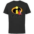 thumbnail image 1 of Disney and Pixar’s The Incredibles Jack-Jack Baby Family - Short Sleeve Cotton T-Shirt for Adults - Customized-Black, 1 of 5