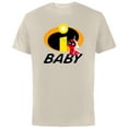 thumbnail image 1 of Disney and Pixar’s The Incredibles Jack-Jack Baby Family - Short Sleeve Cotton T-Shirt for Adults - Customized-Natural, 1 of 5