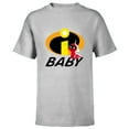 thumbnail image 1 of Disney and Pixar’s The Incredibles Jack-Jack Baby Family - Short Sleeve T-Shirt for Kids - Customized-Athletic Heather, 1 of 5