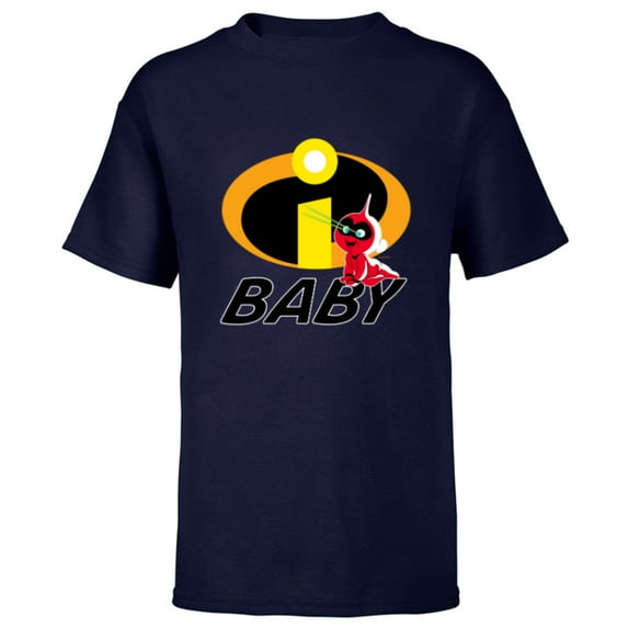 Disney and Pixar’s The Incredibles Jack-Jack Baby Family - Short Sleeve T-Shirt for Kids - Customized-Navy