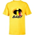 thumbnail image 1 of Disney and Pixar’s The Incredibles Jack-Jack Baby Family - Short Sleeve T-Shirt for Kids - Customized-Yellow, 1 of 5