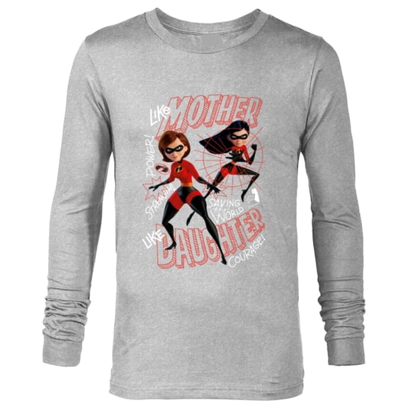 Disney and Pixar’s The Incredibles Like Mother Like Daughter - Long Sleeve T-Shirt for Men - Customized-Athletic Heather