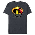 thumbnail image 1 of Disney and Pixar’s The Incredibles Mr. Incredible Dad Family - Short Sleeve Blended T-Shirt for Adults - Customized-Navy Heather, 1 of 5