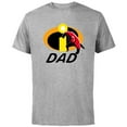 thumbnail image 1 of Disney and Pixar’s The Incredibles Mr. Incredible Dad Family - Short Sleeve Cotton T-Shirt for Adults - Customized-Athletic Heather, 1 of 5