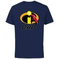 thumbnail image 1 of Disney and Pixar’s The Incredibles Mr. Incredible Dad Family - Short Sleeve Cotton T-Shirt for Adults - Customized-Navy, 1 of 5
