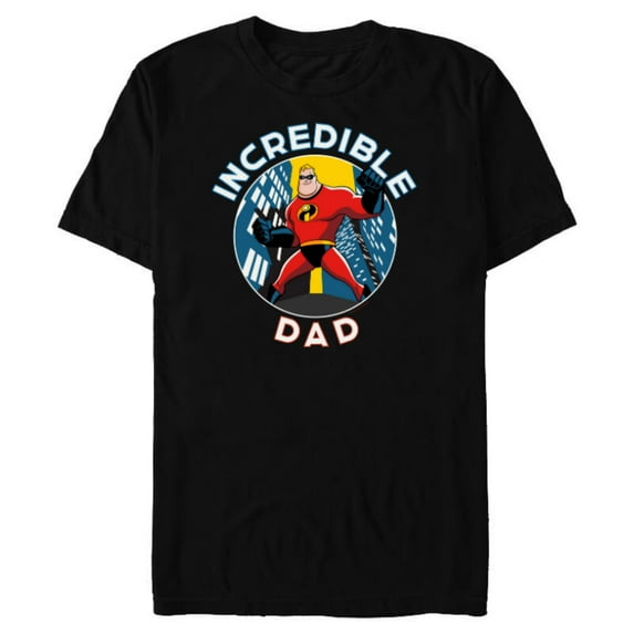 Disney and Pixar’s The Incredibles Mr. Incredible Dad - Short Sleeve Blended T-Shirt for Adults - Customized-Black