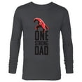 thumbnail image 1 of Disney and Pixar’s The Incredibles One Strong Dad - Long Sleeve T-Shirt for Men - Customized-Charcoal Heather, 1 of 5