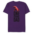 thumbnail image 1 of Disney and Pixar’s The Incredibles One Strong Dad - Short Sleeve Blended T-Shirt for Adults - Customized-Purple, 1 of 5