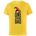 thumbnail image 1 of Disney and Pixar’s The Incredibles One Strong Dad - Short Sleeve Cotton T-Shirt for Adults - Customized-Yellow, 1 of 5