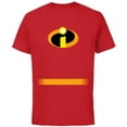 thumbnail image 1 of Disney and Pixar's The Incredibles Superhero Costume - Short Sleeve Cotton T-Shirt for Adults - Customized-Red, 1 of 5