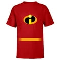 thumbnail image 1 of Disney and Pixar's The Incredibles Superhero Costume - Short Sleeve T-Shirt for Kids - Customized-Red, 1 of 5