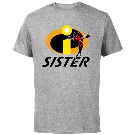 Disney and Pixar’s The Incredibles Violet Sister Family - Short Sleeve Cotton T-Shirt for Adults - Customized-Athletic Heather