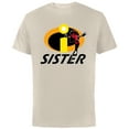 thumbnail image 1 of Disney and Pixar’s The Incredibles Violet Sister Family - Short Sleeve Cotton T-Shirt for Adults - Customized-Natural, 1 of 5