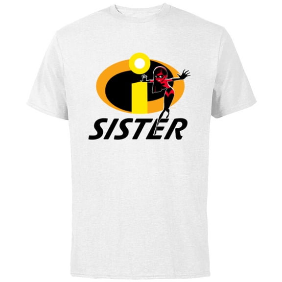 Disney and Pixar’s The Incredibles Violet Sister Family - Short Sleeve Cotton T-Shirt for Adults - Customized-White