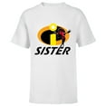 thumbnail image 1 of Disney and Pixar’s The Incredibles Violet Sister Family - Short Sleeve T-Shirt for Kids - Customized-White, 1 of 5