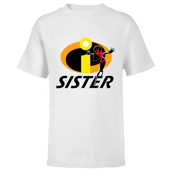 Disney and Pixar’s The Incredibles Violet Sister Family - Short Sleeve T-Shirt for Kids - Customized-White