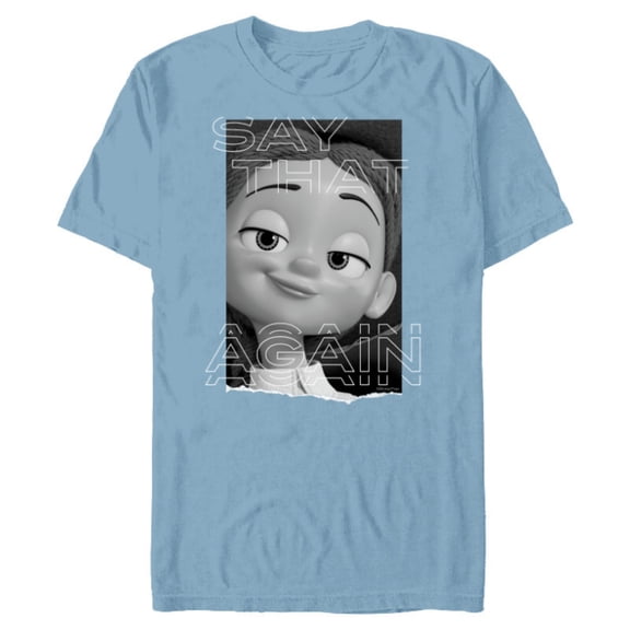 Disney and Pixar’s Toy Story 2 Jessie Say That Again Quote - Short Sleeve Blended T-Shirt for Adults - Customized-Ocean Blue